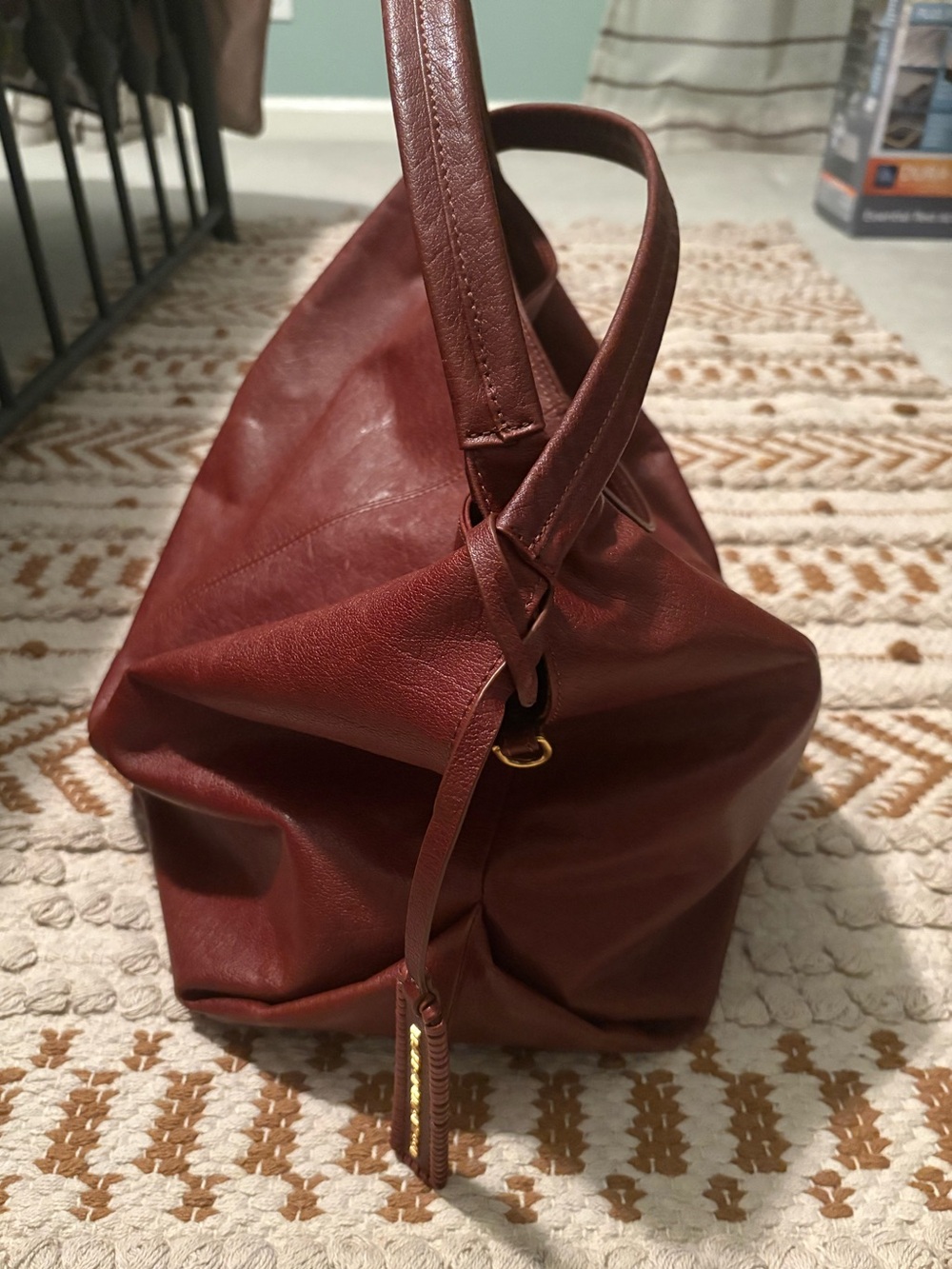 Brandon Blackwood Large Brown Leather Hobo Bag - Picture 14 of 14